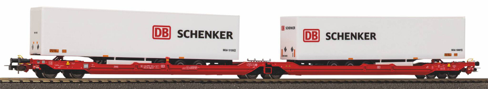 Набор из 2-х платформ T3000e DB с трейлерами Schenker, эпоха VI