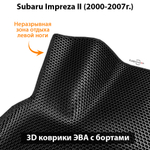 Автомобильные коврики ЭВА с бортами для Subaru Impreza II (2000-2007г.)