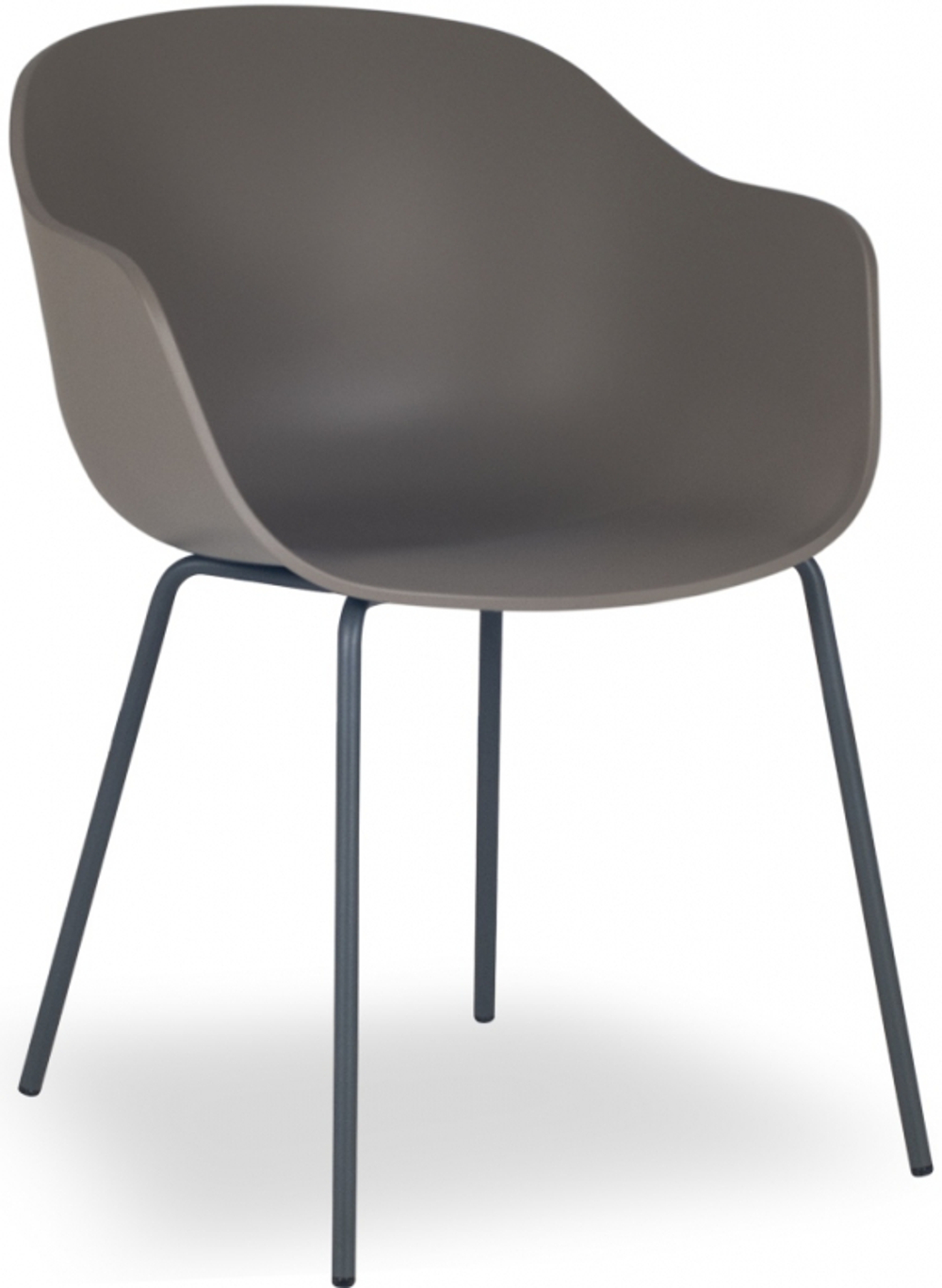 Кресло пластиковое Papatya Globe-K ML, тортора