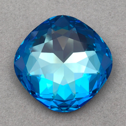 Swarovski 4487 Large Cushion Square FS, Crystal Royal Blue DeLite