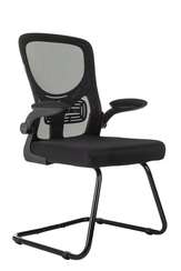 Кресло Бюрократ MC-109 черный TW-01 TW-11 сетка/ткань полозья металл черный