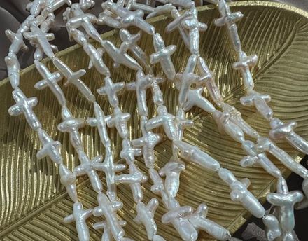 Бусина "Жемчужный крест" 15-30мм