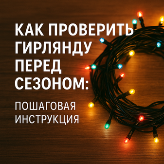 Как проверить гирлянду перед сезоном: пошаговая инструкция
