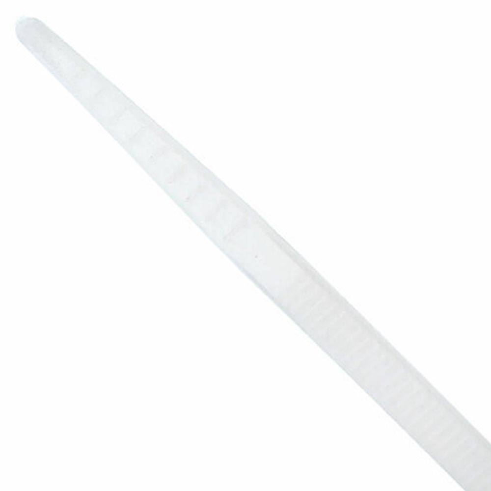 Хомуты (стяжки), нейлоновые, 2,5 мм х 100 мм, комплект 100 шт., белые, европодвес, 57-0100