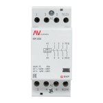 Контактор модульный КМ 25А 4NO 230В АС (2 мод.) AVERES EKF