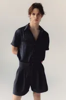 Атласная рубашка 