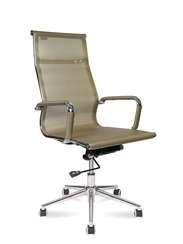 Кресло офисное Норден / Хельмут / (bronze) сталь + хром / бронзовая сетка