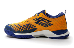 Мужские кроссовки теннисные Lotto Raptor Hyperpulse 100 Speed M - saffron/sodalite blue