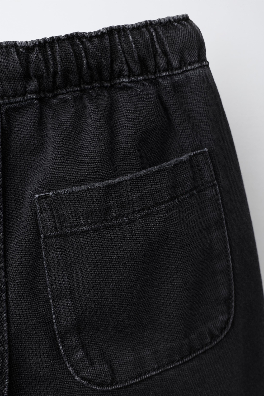 ZARA ДЖИНСЫ WAIST LOOSE, ЧЕРНЫЙ