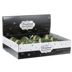 GAEM Набор из 12шт Украшение новогоднее "Шар", D 8 см, L35 W27 H8,5 см