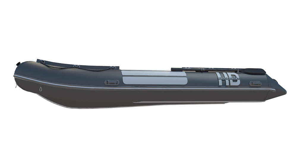 Надувная ПВХ-лодка BADGER Heavy Duty 390 AL, Черный