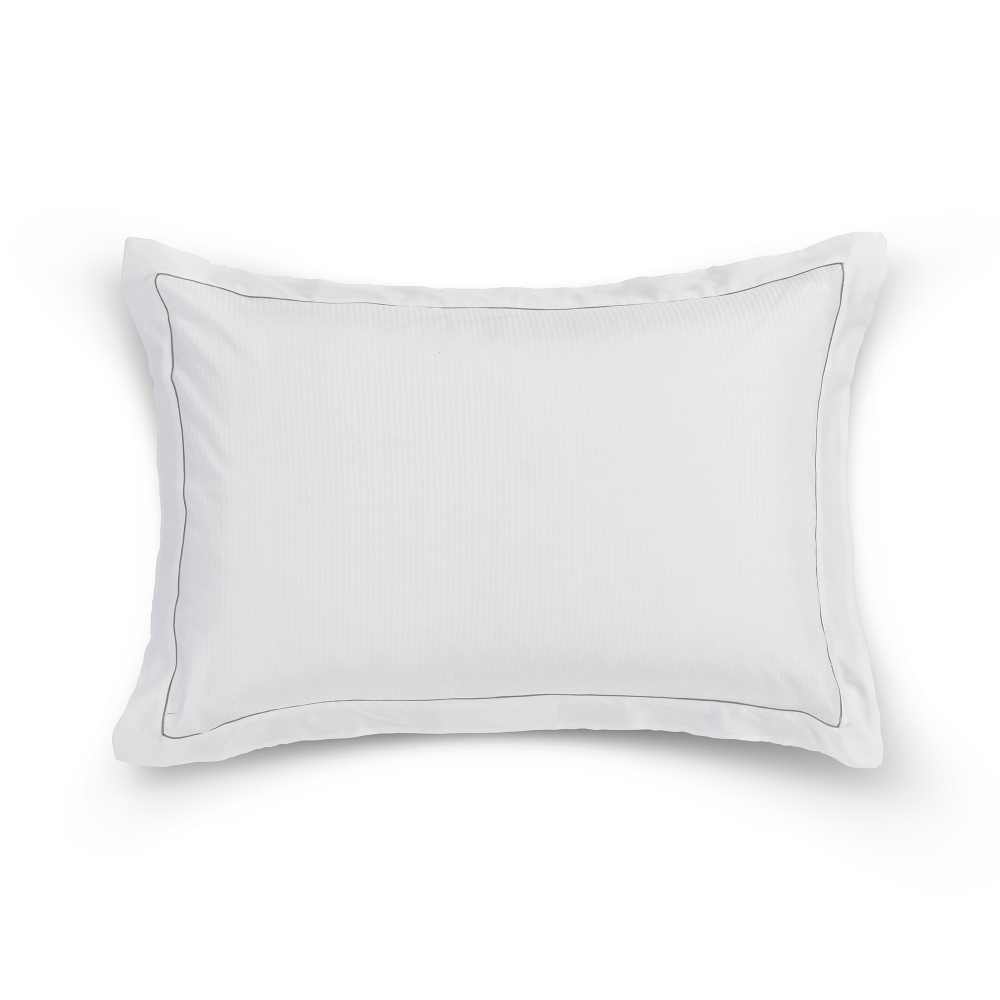 Наволочки 2шт 50x70 Hamam Marine белые с коричневым