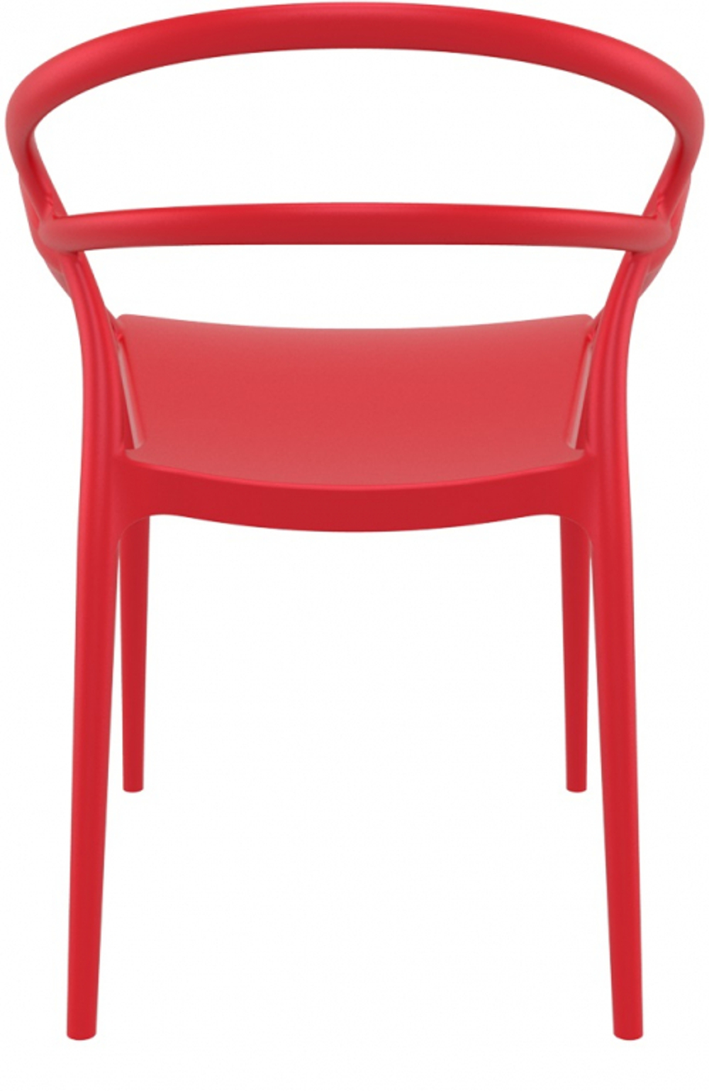 Кресло пластиковое Siesta Contract Mila, красный