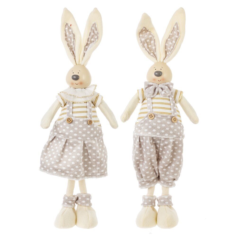 GAEM Игрушка набивная "Заяц/Зайка", L11 W10 H43 см, 2в.