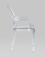 Стул Victoria Ghost с подлокотниками прозрачный