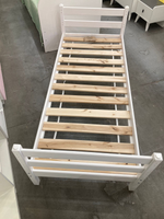 Кровать Сонечка Массив одноярусная белый 800*1900