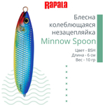 Блесна для рыбалки колебалка Minnow Spoon, 8см, 22гр