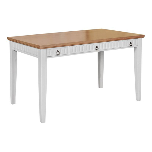 Письменный стол Хельсинки 03 (белый воск/антик), 130x75x76 см