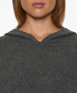 Oysho Свитер оверсайз с капюшоном, темно-серый