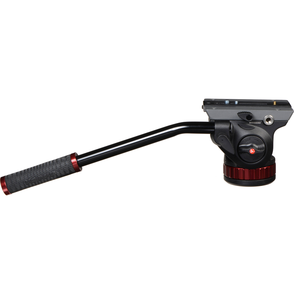 Штативная головка Manfrotto MVH502AH, для видео, 2D, с плоской базой