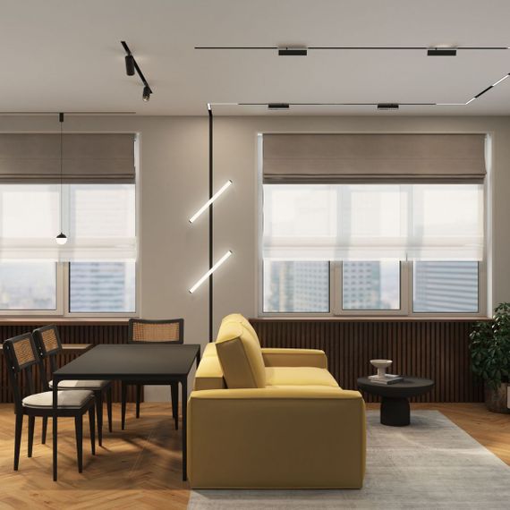 Трековый светодиодный светильник Denkirs Smart Linear DK8005-BK