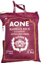 Рис AONE Basmati Extra long непропаренный, 5 кг