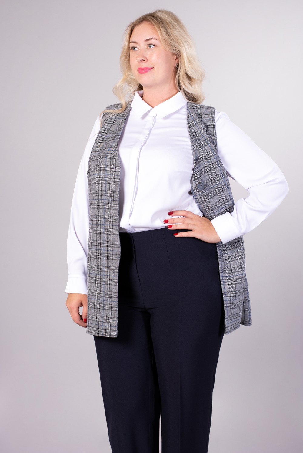 Блузка женская 3724зп, белый #84Бел093724зп