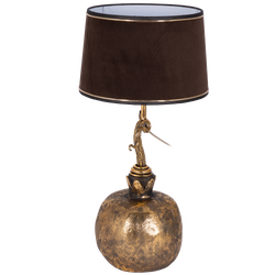 Настольная лампа Гранат Бронза Конфети Шоколад