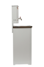 Умывальник дачный с подогревом "Люкс" ВИХРЬ, нержавейка, белый