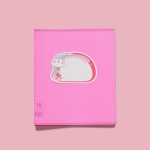 Наклейки для школы Зайка (фуксия), 56 шт