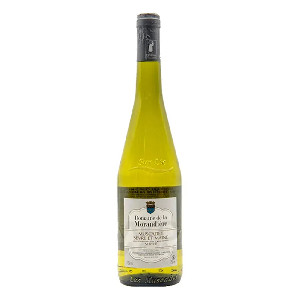 Вино сортовое ординарное белое сухое "Мюскаде Севр э Мен Сюр Ли Домен де ля Морандьер" 2024 12% 0,75 л