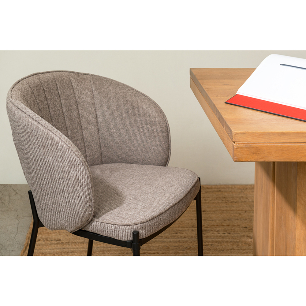 Кресло Berg Coral серо-коричневое