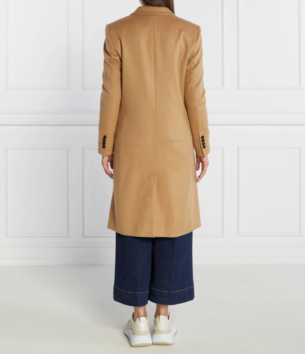 Хлопковое пальто BOSS BLACK - коричневый(50501019)