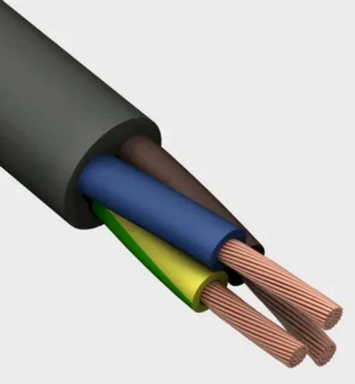 Провод бытовой ПВСнг(А)-LS 3х0,75 черный ГОСТ (бухта 50) (кратно 50)