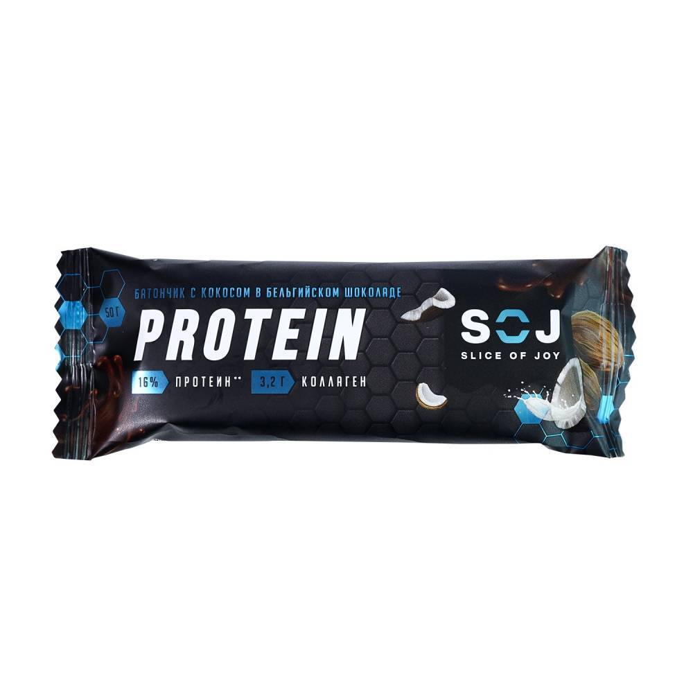 Батончик протеиновый "Protein SOJ" со вкусом кокоса 50г