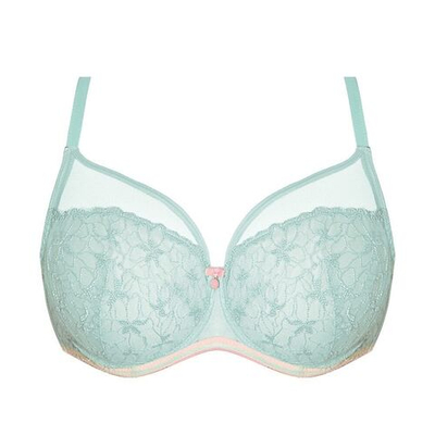 Бюстгальтер Leocadia с мягкой кружевной чашкой (Размер: 85F) (Цвет: аквамариновый)