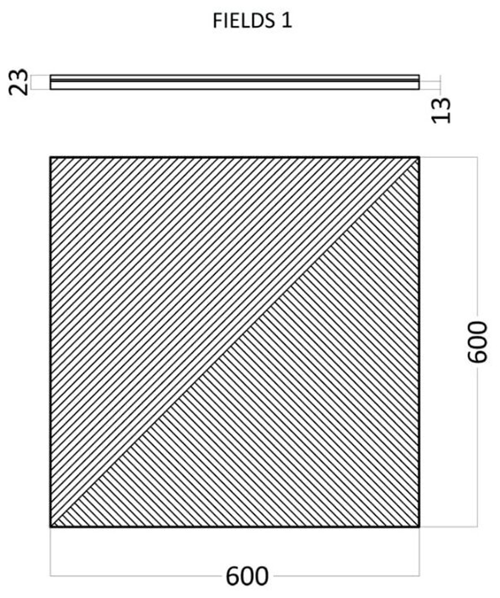 Стеновые 3D панели из наногипса в ламинации 60х60см