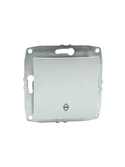 Переключатель 1-кл серебро 500-002125-109