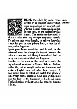 The essay on self-reliance | Ralph Waldo Emerson