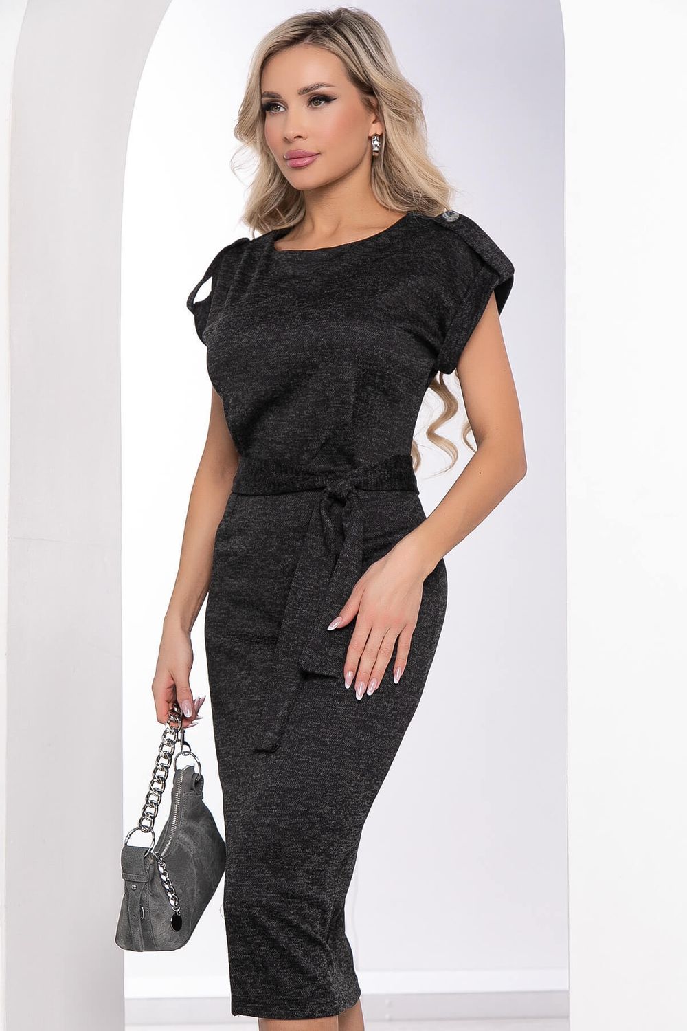 Платье "Путь к мечте" (черный меланж) П8458 LT Collection