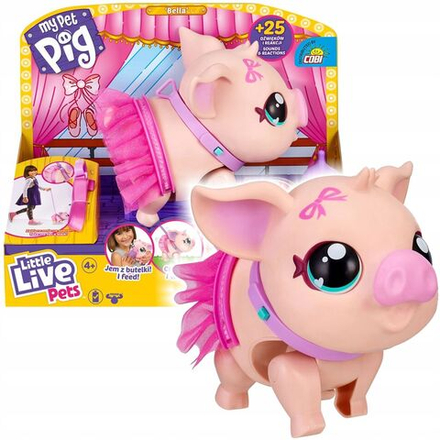 Интерактивная игрушка Little Live Pets - Интерактивное животное Свинка Белла Балерина 26384