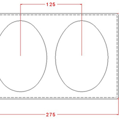 793-у | Форма для шоколадных плоских плиток "Для росписи" (275*175 мм)