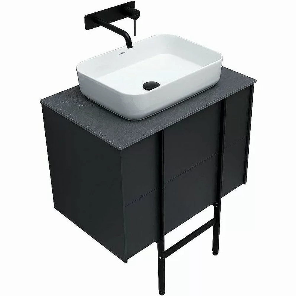 Тумба с раковиной Allen Brau Reality 70 1.32004.AM антрацит матовый