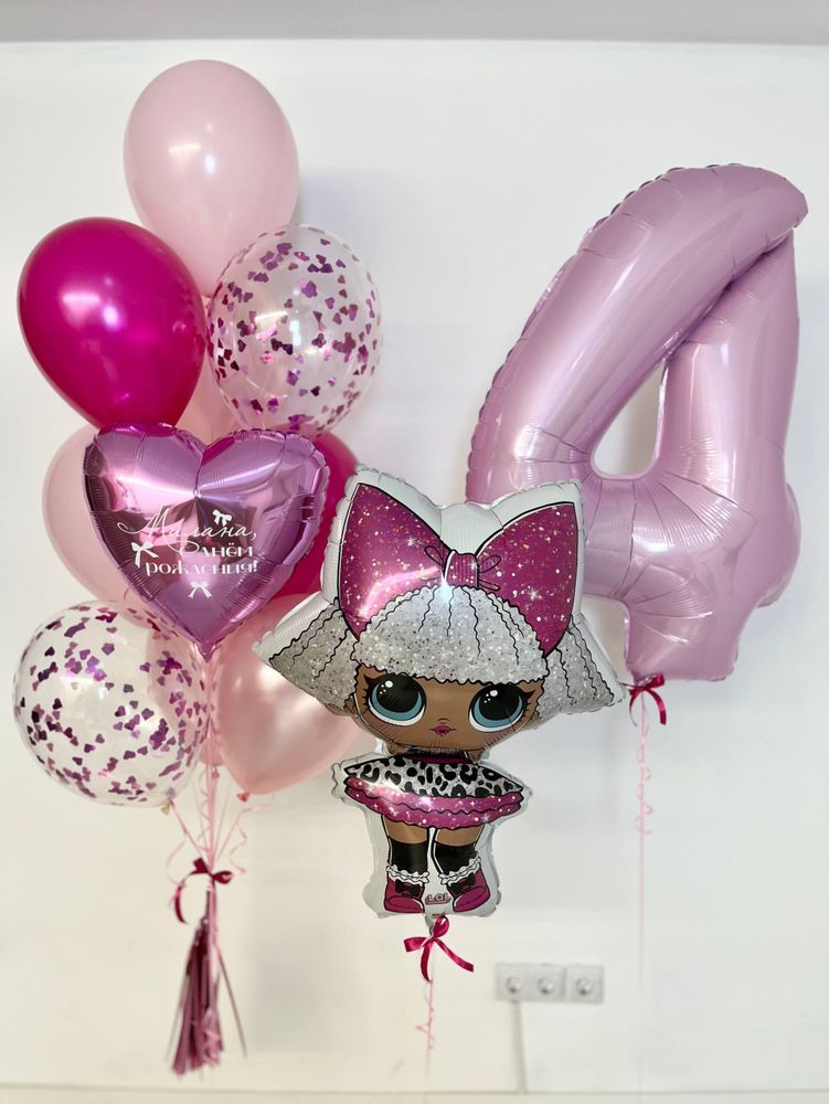 Воздушные шары кукла ЛОЛ LOL №3771
