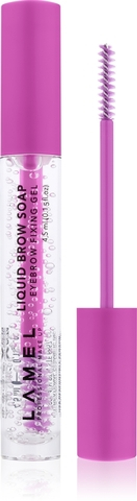 LAMEL Liquid Brow Soap - Прозрачный гель для фиксации бровей, 4 ml