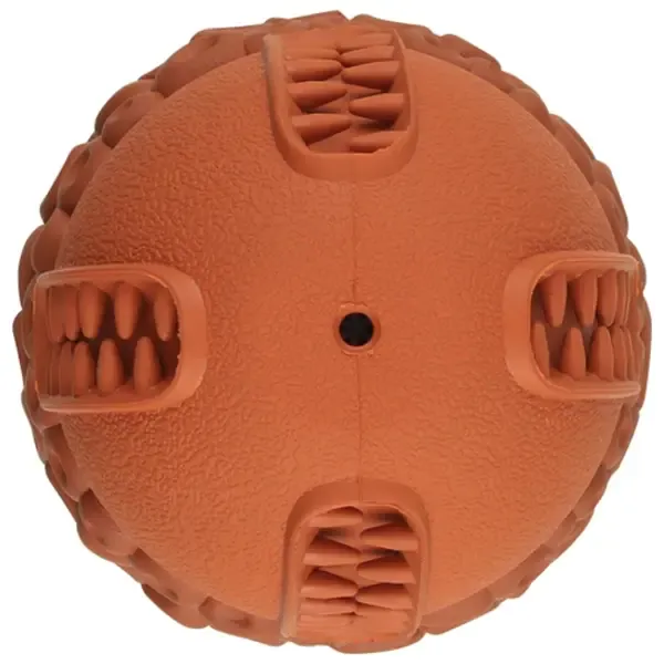 Игрушка Mr.Kranch для собак Орех с пищалкой, 8,5*10 см коричневая с ароматом сливок