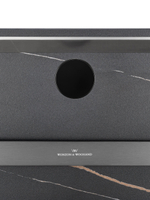 Полотенцесушитель электрический с каменной плитой Черный мрамор WONZON & WOGHAND STUTTGART, Темный графит (WW-A504-GM)