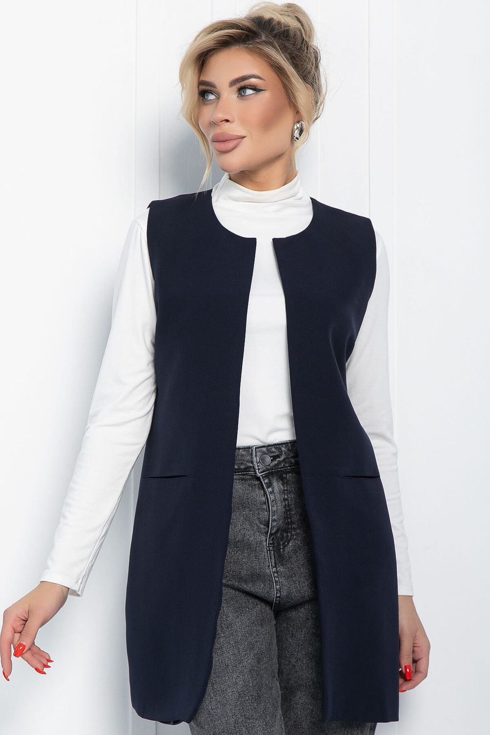 Жилет Герти (темно-синий) Б11664 LT Collection