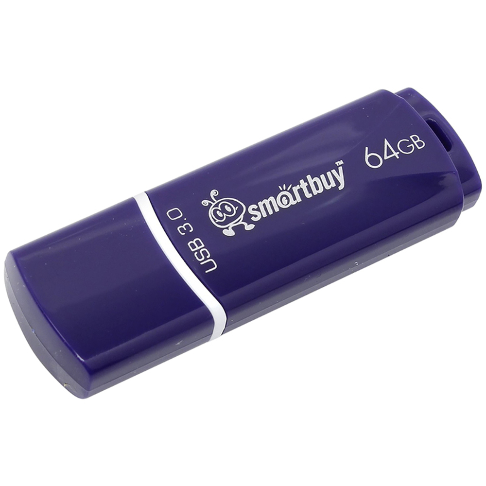 Память "Crown" 64GB, USB 3.0 Flash Drive, синий, Smart Buy