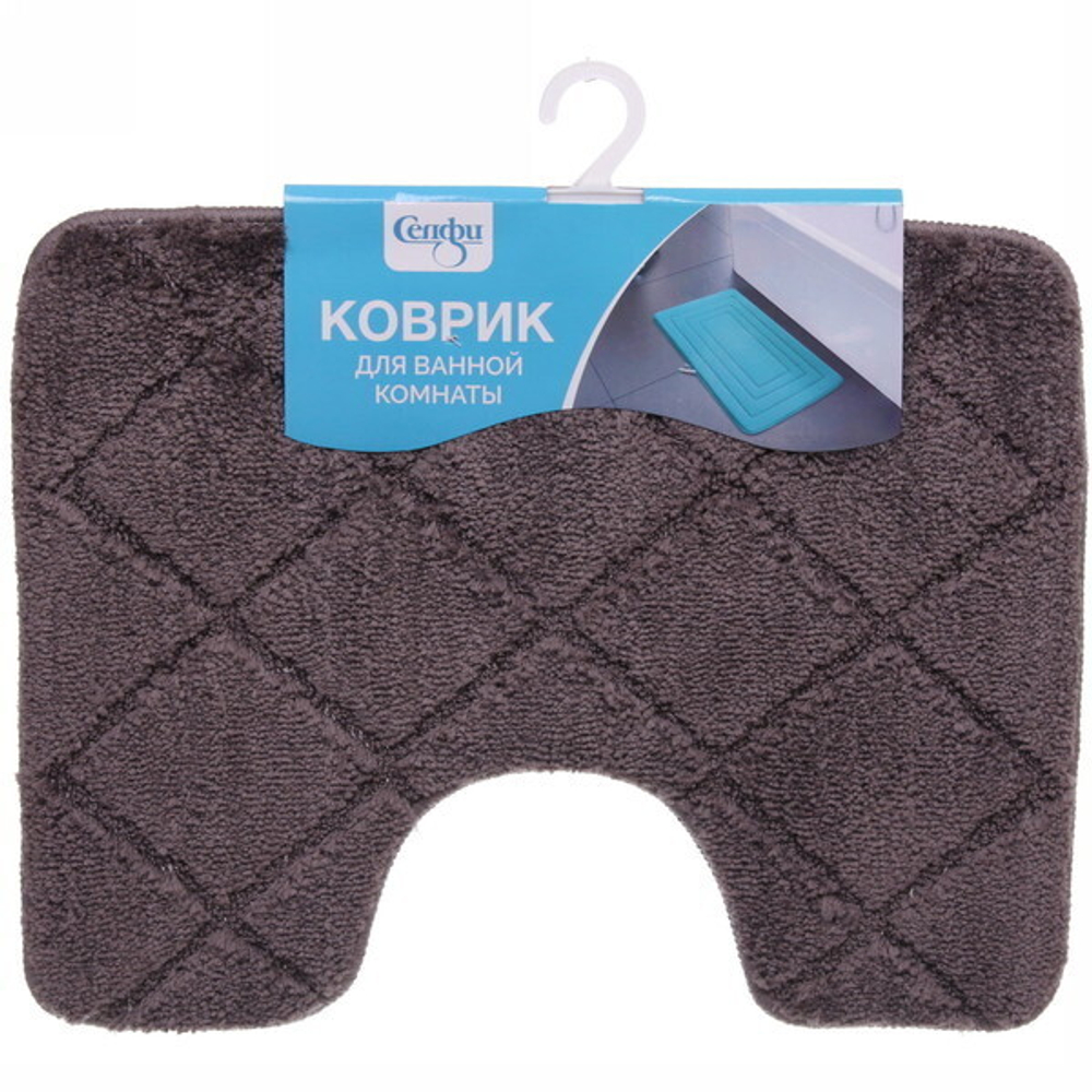 Коврик для туалета 40*50"Дора» серый
